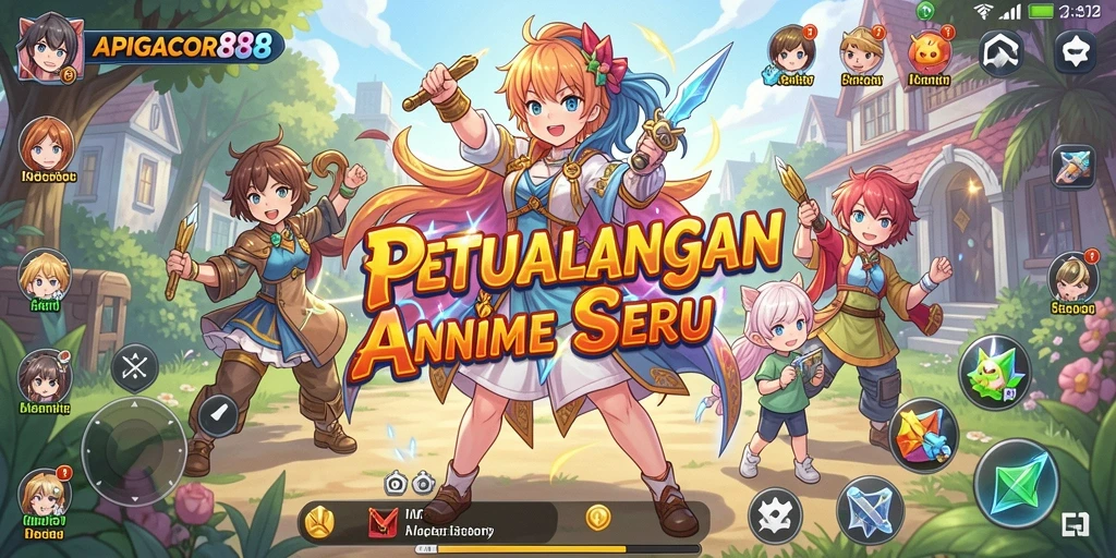 Tampilan gameplay menarik penuh aksi Anime.