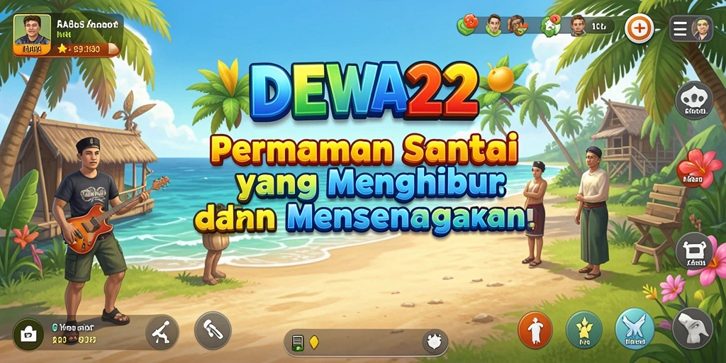 Tangkapan layar DEWA22 menampilkan keseruan gameplay yang penuh warna.