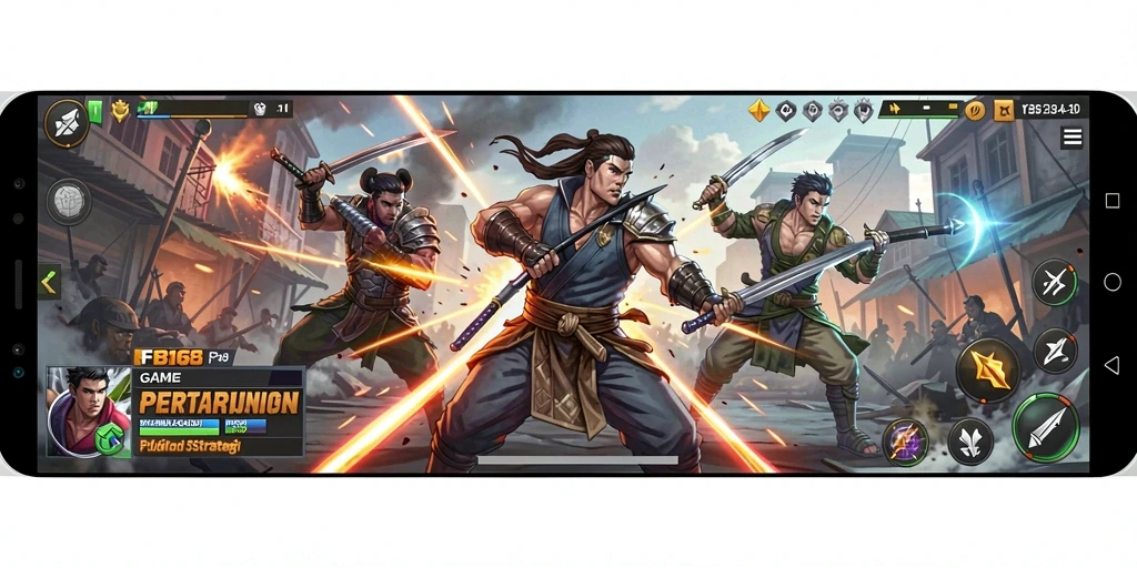 Tampilan gameplay FB168 yang menarik dengan aksi pertarungan yang dinamis.