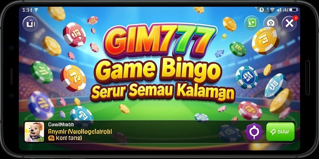 Tampilan gameplay Bingo yang menarik dan penuh warna.
