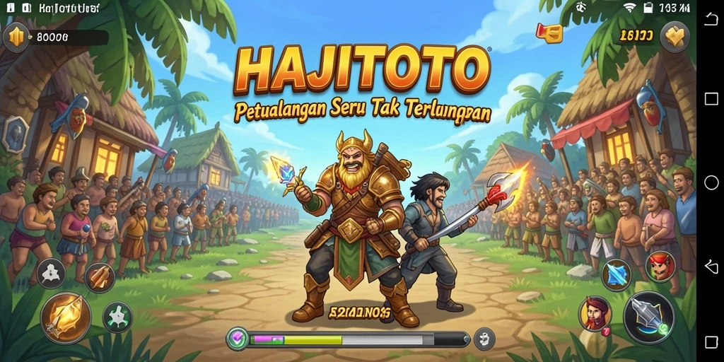 Tampilan gameplay HAJITOTO yang mendebarkan dalam suasana petualangan.