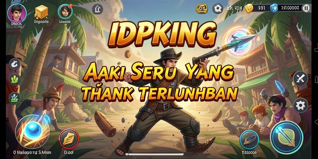 Screenshot gameplay IDPKING yang menunjukkan aksi mendebarkan.
