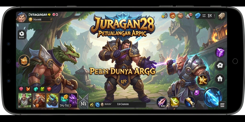 Tampilan menarik dari pertempuran di JURAGAN28 yang menampilkan aksi ARPG.