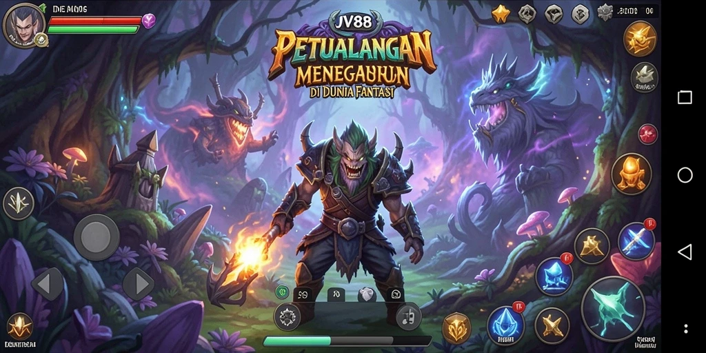 Tampilan gameplay JV88 yang menampilkan petualangan seru dan tantangan menarik.
