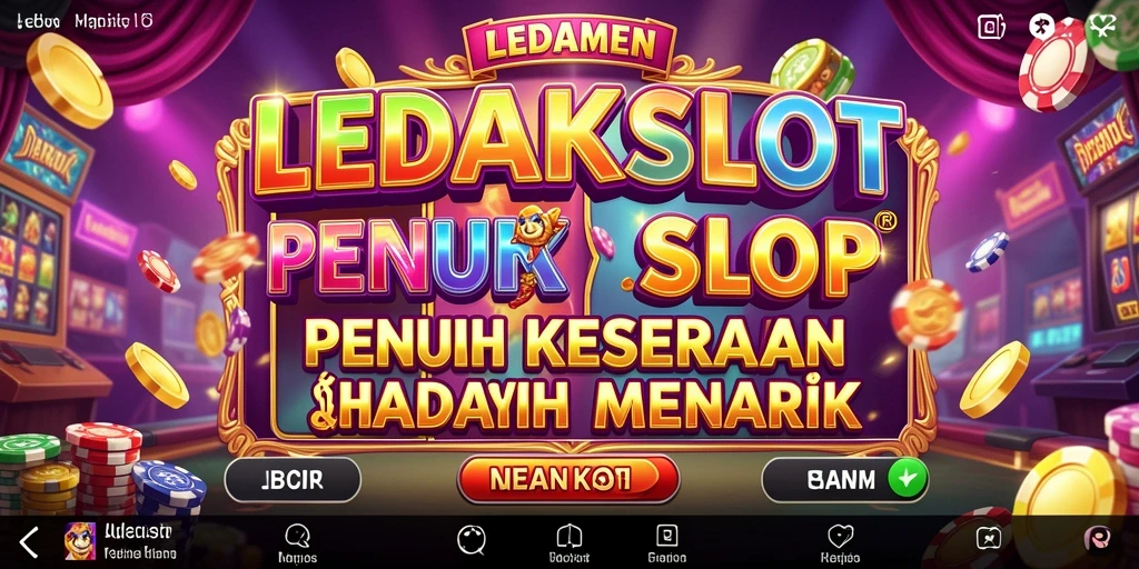 Screenshot gameplay LEDAKSLOT menampilkan spin seru dan hadiah menarik.
