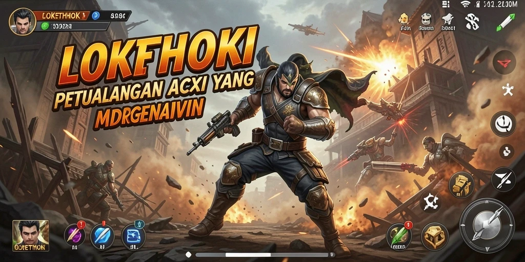 Tangkapan layar menampilkan aksi mendebarkan dalam LOKETHOKI.