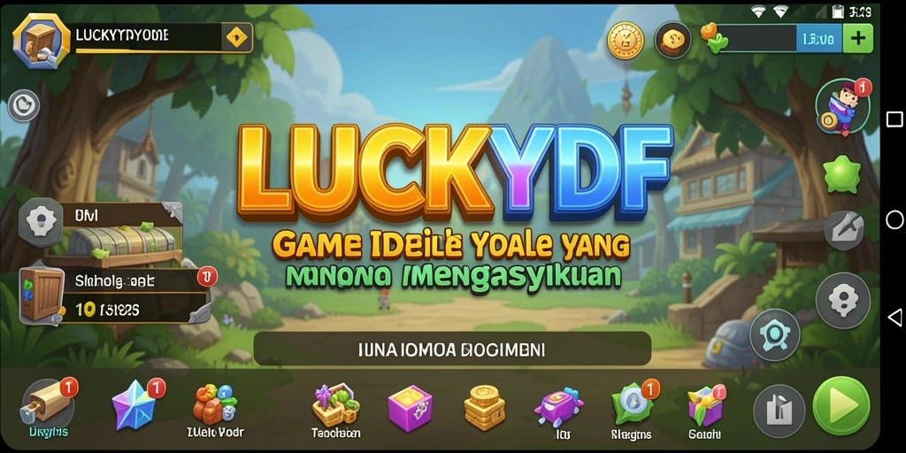 Tampilan gameplay LUCKYDF yang menarik dan mengasyikkan.