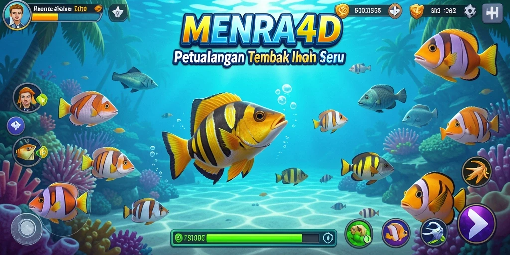 Screenshot gameplay Tembak Ikan di MENARA4D.