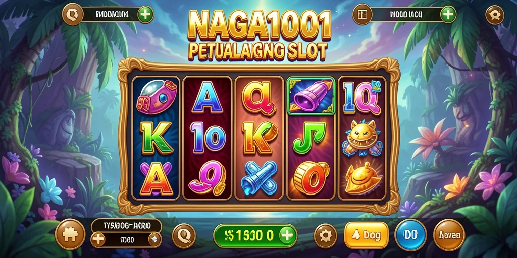 Gameplay menegangkan di NAGA1001 saat memutar gulungan slot.