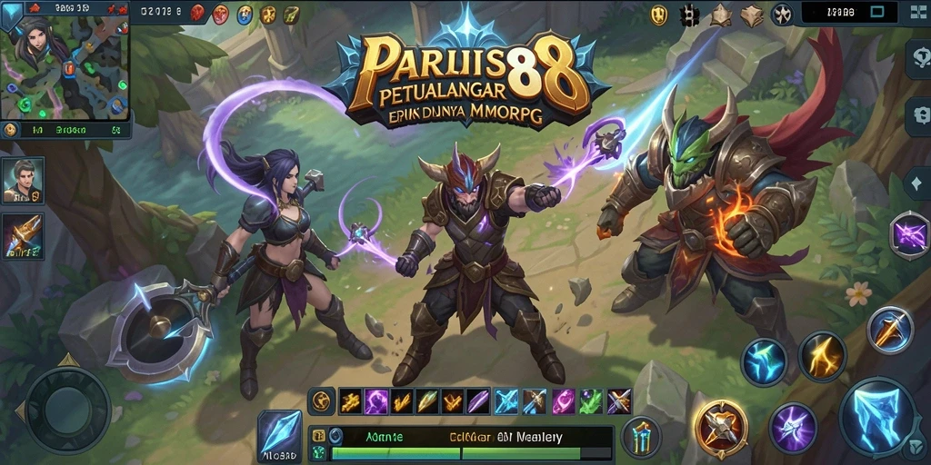 Tampilan gameplay epik PARIS88 dalam dunia MMORPG yang menakjubkan.