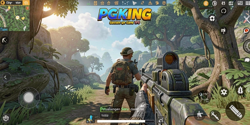 Tampilan gameplay PGKING yang penuh aksi dan strategi.