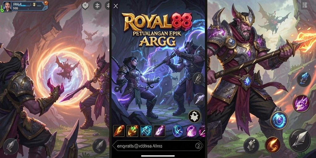 Tampilan gameplay menarik dari ROYAL88 dengan karakter dan pertempuran yang intens.