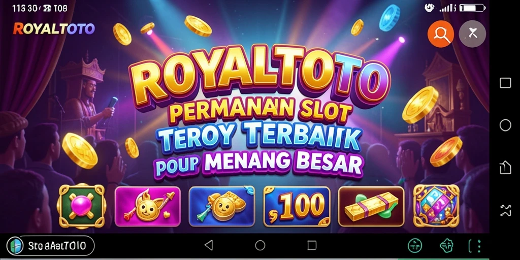 Tampilan gameplay menakjubkan dalam ROYALTOTO dengan fitur slot yang menarik.