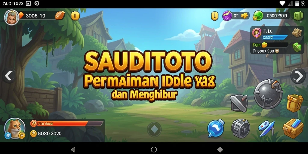 Tampilan gameplay SAUDITOTO yang sederhana dan menarik.