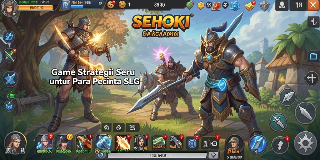 Tampilan gameplay SEHOKI yang seru dan menarik dalam genre SLG.