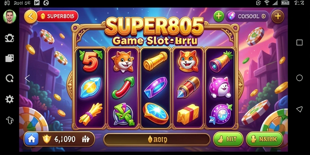 Screenshot permainan <strong>SUPER805</strong> menampilkan aksi seru dari game slot populer.